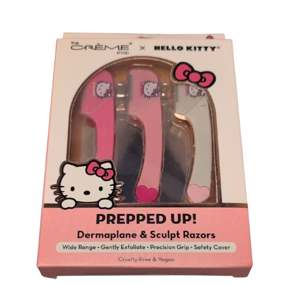 The Creme Shop X Hello Kitty Prepped Up! Dermaplane & Sculpt Razors 3 Count